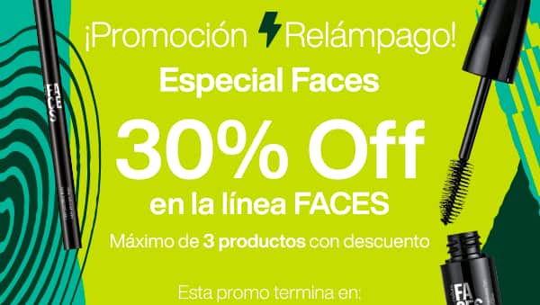 ¡Promoción Relámpago! Especial FACES